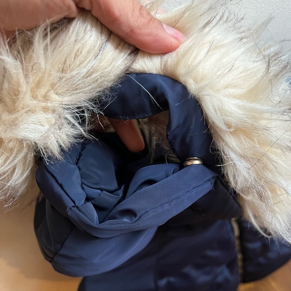 Zara Kids Navy Blue Down Coat 11/12 - Picture 4 of 5